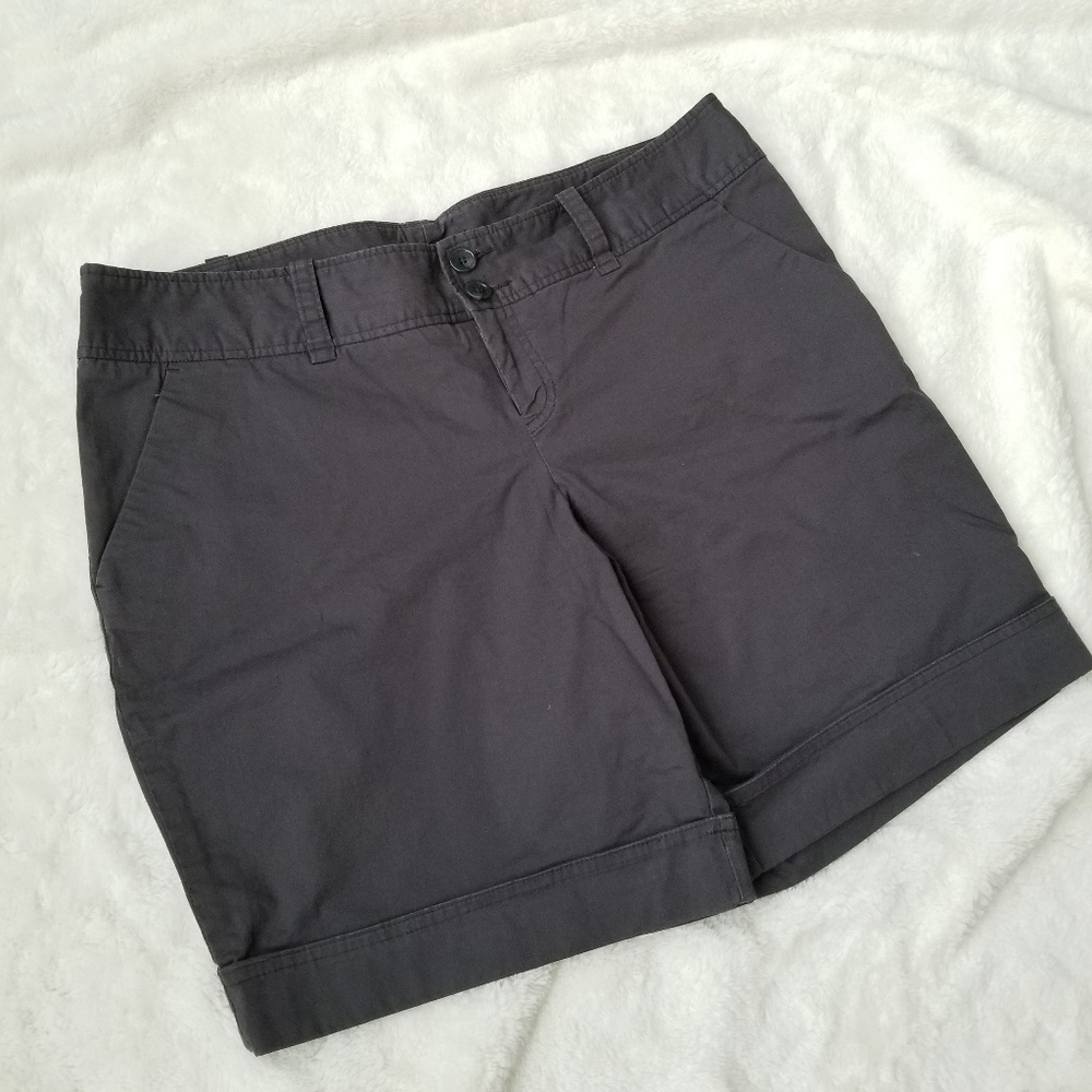Grey 8" Bermuda Shorts